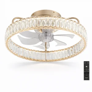 Ventilador de Techo con Luminaria A-FAN7103 53W Crema/Blanco
