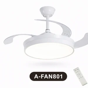 Ventilador de Techo con Luminaria A-FAN801 66W Blanco