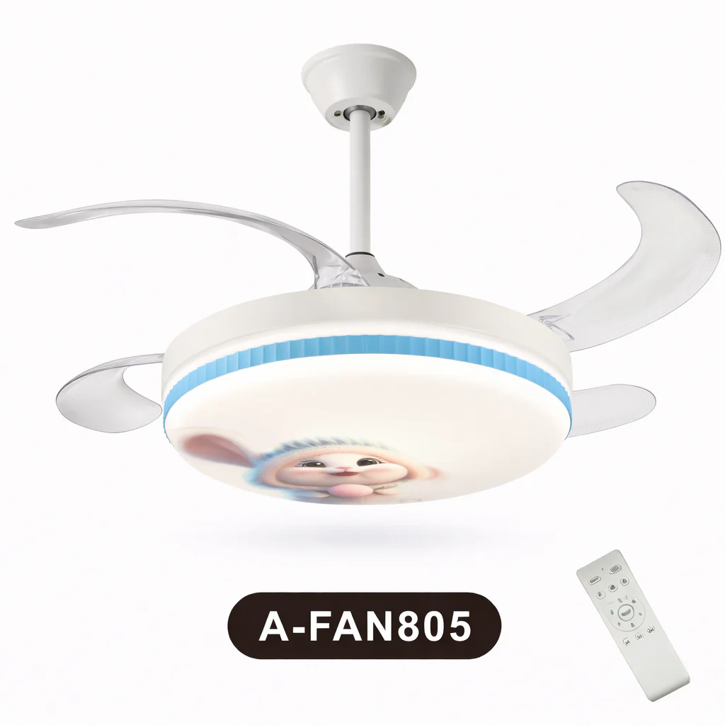 Ventilador de Techo con Luminaria A-FAN805 90W Blanco - Imagen 2