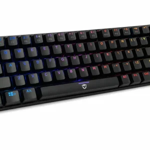 Mini Teclado Gamer Mecánico GK-55 RGB 68 Teclas