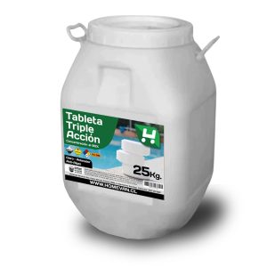 Cloro Tabletas Triple Acción 90% 25kg Homevan