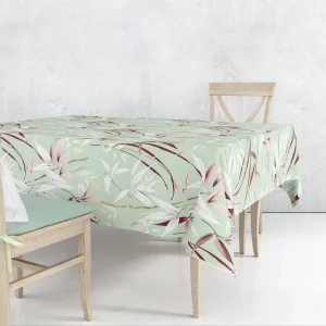 PRIMAVERA.  Mantel estampado con loneta de Algodón