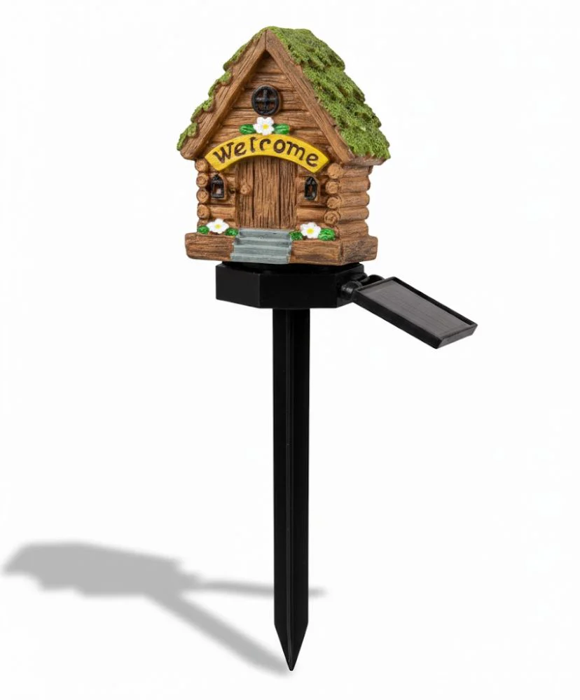 Estaca Solar LED Decorativa Casa para Jardín A-GF32 - Imagen 2